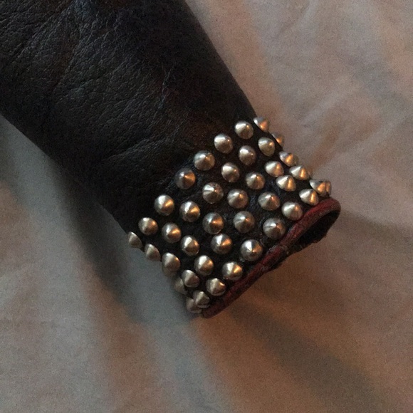 Leather Jacket Studded Punk/Metal Style - Picture 2 of 7